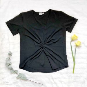 ASOS Knot Front Short Sleeve Top